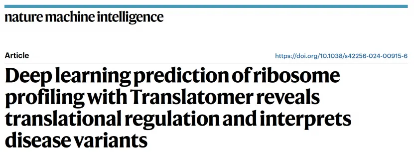 Translatomer模型：揭示复杂疾病遗传变异对翻译调控的新机制