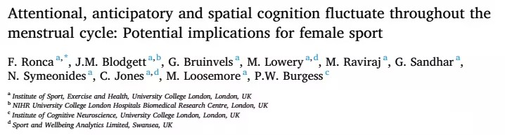 女性运动员的月经周期与认知表现：新研究的启示