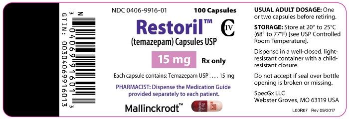 替马西泮 temazepam-Restoril,甲羟安定